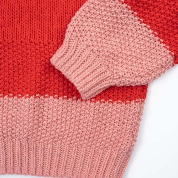 Gap Novelty Stitch Pink/Red knit sweater L - Picture 2 of 7